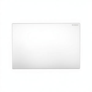 Placa de Protección para Inodoro GEBERIT, 30 cm x 17.5 cm, Cromo Satinado, Cubierta para Válvula de Descarga - Product Image 2