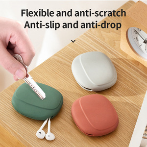 Best Selling Round Silicone Earphone Wire Case Multi-Functional Organizer Pouch for Charger <b>USB</b> Wire <b>Storage</b> Portable Travel - Product Image 2