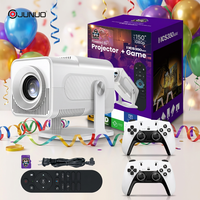 Proyector JUNUO HCS35MAX LED 1080P 450ANSI con Control Remoto, Android 11, WiFi 6, Compatible con 4K, Altavoces Integrados, Sistema de Entretenimiento, Portátil, para Juegos