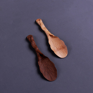 Bamboo <b>Tea</b> Scoops Leaf Shape Traditional Chinese Eco Friendly <b>Tea</b> Ceremony Utensils <b>Set</b> - Product Image 2
