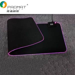 RGB Máy Tính Mousepad LED USB Sạc Lớn Chuột Pad Với Logo Đối Với Bàn Mat Chuột Không Dây Pad - Product Image 3