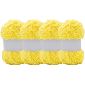 Bufanda de toalla para bebé de vellón coral, tejida a mano, de tres hebras, gruesa, cálida, al por mayor - Product Image 1