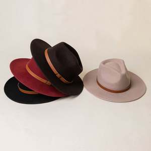 Collection Automne Hiver 2022 : Chapeaux Fedora en Laine Personnalisés, Chapeaux Colorés, Sombreros en Feutre à Large Bord pour Adultes, Fez Simples pour Fêtes - Product Image 3
