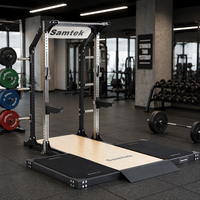 Samtek Commercial Gym Power Rack en Acier Inoxydable Tout-en-un pour Squat, Bench Press et Entraînement de Soulevé de Terre