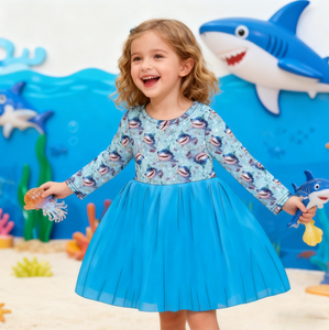 Yiyuan ODM Abito Tutu a Maniche Lunghe per Bambine Vestito Casual <span class=keywords><strong>in</strong></span> <span class=keywords><strong>Tulle</strong></span> per Estate e Autunno 0-6 Anni Design e Motivi Personalizzati - Product Image 5
