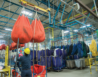 Lavandería Industrial Nylon Malla Secador Sling Bags Soluciones