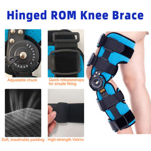 Attelle de genou articulée en aluminium avec verrouillage d'angle, orthèse post-opératoire pour la rééducation des lésions du ménisque et des ligaments croisés antérieurs - Product Image 4