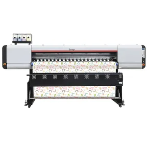 Printer sublimasi I3200 1.8m, printer format besar mesin cetak inkjet kertas/kain 8 kepala