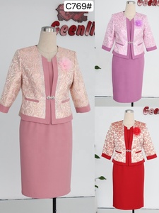 Vestido Formal de Dos Piezas para Iglesia, Talla Grande, Elegante para Mujeres Negras - Product Image 6