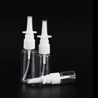 Flacon pulvérisateur nasal en plastique transparent blanc PET 10 ml avec pulvérisateur nasal blanc 18/410