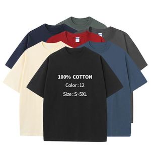 Unisex Combed 100% Cotton 230GSM <b>Weighted</b> Neck Printed <b>Blank</b> Custom T-Shirt Minimalist Essential for Coastal Lifestyle Tailored - Product Image 2