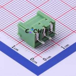 XY303V-3.81-3P Screw Terminal Block Through hole Component (THT),P=3.81mm Connector 1x3P 3.81mm Green Through Hole - Product Image 2