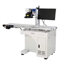 Imprimante de marquage au laser CO2, machine de gravure et de codage pour verre, stylo, céramique, plastique, fibre laser avec CCD