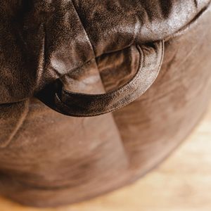 เก้าอี้หนังบีนแบ็กทรงพูฟเฟรมดูไบหรูหราเก้าอี้โซฟาเกรดเชิงพาณิชย์พร้อมไส้กันน้ำ - Product Image 6