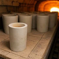 Sagger réfractaire en Corindon-Mullite pour la cuisson des poudres, résistance aux hautes températures, couleur blanche, certifié ISO9001, découpe sur mesure