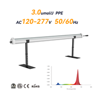 Lampu LED Grow Light 120W di Bawah Kanopi, Efisiensi 3.0, Tahan Air IP65, Lampu Suplemen untuk Pencahayaan Sisi Bawah Tanaman Besar