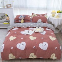 Kain Berkualitas Tinggi Super Hemat Biaya 4PCS Set Sprei Sarung Selimut Sprei Sarung Bantal Sangat Hemat Biaya