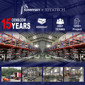 Sunnysky Tùy chỉnh hình chữ nhật miễn phí đứng 2 mặt phòng tắm vòi hoa sen màn hình kính phòng tắm - Product Image 4