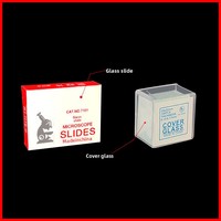 Slides 7101 7105 Coverslips Microscope Glass Slides Polished Frosted Surfaces Non-Chemically