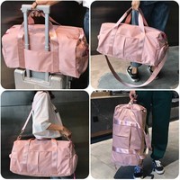 Sac de Sport et Voyage "Duffle" Nylon Rose Étanche Grande Capacité – Nouveau Modèle Designer Chaudement Vendu pour Sport et Fitness Humide et Sec