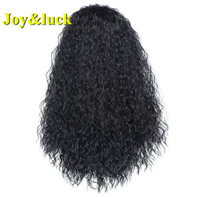 Perruque synthétique <span class=keywords><strong>Afro</strong></span> longue, <span class=keywords><strong>cheveux</strong></span> crépus et bouclés, vente en gros, <span class=keywords><strong>pour</strong></span> femmes noires, écharpe, bandeau, <span class=keywords><strong>Afro</strong></span> - Product Image 2