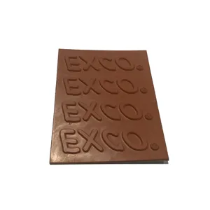 customized graphic hot stamping silicone rubber plate about EXCO