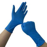 Commande en gros fabricants non stériles violet bleu noir rose blanc gants en nitrile jetables sans poudre 100 pièces boîte