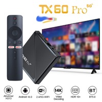 Tx60 Pro Android TV Box 5G 4K Smart Box 16GB RAM 256GB ROM Android 16 ONN STB OTT Box Venta al por Mayor