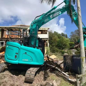 Kobelco มือสอง SK135SR ไฮดรอลิกตีนตะขาบรถขุดไฮดรอลิก Hino เครื่องยนต์แกนมอเตอร์กระปุกเกียร์90% ปั๊มสภาพใหม่2019รุ่น3.8 - Product Image 1