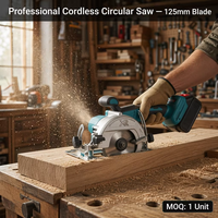 Scie circulaire sans fil 21V sans balais 125mm |   Machine à couper le bois de 5 pouces alimentée par batterie |   Scie électrique rechargeable portable