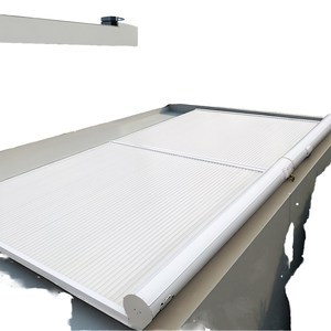 Auvent rétractable motorisé en alliage d'aluminium avec télécommande personnalisée, isolation thermique, protection solaire pour terrasse extérieure - Product Image 1