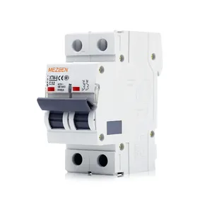 Kualitas Terbaik MCB-XTM8 2 Tiang Listrik Miniature Circuit Breaker 400V AC 1A ~ 63A Mini Circuit Breaker