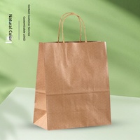 Sacs en papier kraft imprimables avec logo, sacs mini pour restauration rapide, sacs à collation pour restaurant, sacs cadeaux de vacances, vente en gros
