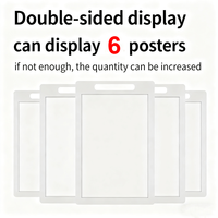 Porte-menu de table en V moderne et personnalisé, multi-pages, pour carte de présentation, en acrylique recyclable, support de signalisation pour restaurant et café