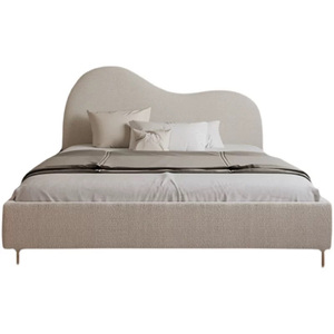 Cabecera de <span class=keywords><strong>Cama</strong></span> Moderna Minimalista con Tapicería Acolchada de Tela Cloud Boucle, Tamaño Queen y King, Muebles de Dormitorio Personalizados, Estructura de <span class=keywords><strong>Cama</strong></span> - Product Image 6