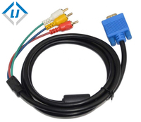 Convertidor VGA a 3RCA, cable vga a av de alta calidad, 1080p