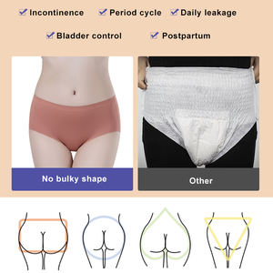 OEM mutandine d'epoca senza perdite riutilizzabili senza soluzione di continuità Culotte Menstruelle En Coton <span class=keywords><strong>Bio</strong></span> lavabile a 4 divani Culotte mestruazioni - Product Image 2