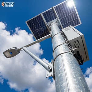 Hepu Starry Split Type Solar Street Light 60W-150W with <b>Battery</b> MPPT Controller IP66 Outdoor LED Road Lighting System - Product Image 1