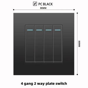 Chất lượng cao EU tiêu chuẩn Class 86 loại đen PC Bảng điều chỉnh Đức tường điện chuyển đổi ổ cắm với <span class=keywords><strong>2</strong></span> cổng <span class=keywords><strong>USB</strong></span> - Product Image 4