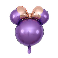 Mini Mickey Mouse tête ballon feuille d'aluminium ballons à Air gonflables pour dessin animé thème fête d'anniversaire décoration jouets cadeaux