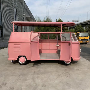 Chariot électrique rose à 4 roues multifonctionnel pour la vente de glaces et de restauration rapide, idéal pour les commerces de rue et les zones touristiques - Product Image 1