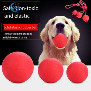 Palla rimbalzante resistente ai morsi in gomma solida per l'addestramento di <span class=keywords><strong>Pet</strong></span> Dog giocattolo per 5 a 7 anni - Product Image 6