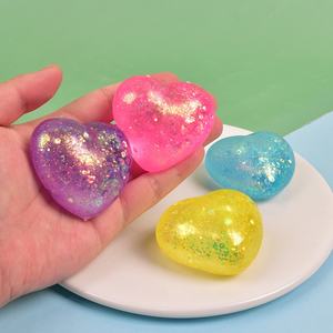 JY Bola Antiestrés de Malta con Forma de Corazón Aurora Grande, de Subida Lenta, Juguete Sensorial para Aliviar el Estrés - Product Image 1