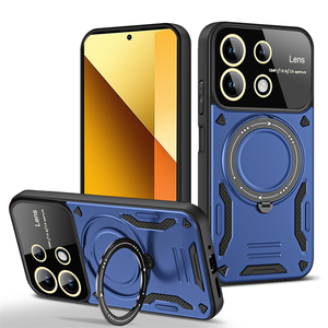 Coque de téléphone magnétique multifonction avec anneau rotatif et grande fenêtre pour objectif, compatible Redmi K90, K80 Pro Max, Note 15, 14 Pro+, 15, 15C, A5 - Product Image 1