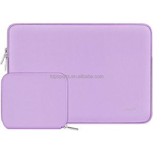 Lilac Neoprene máy tính xách tay tay áo trường hợp chống nước Túi máy tính phong cách đơn giản - Product Image 1