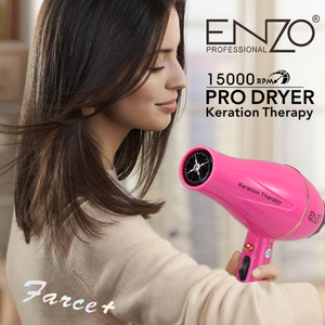 ENZO Sèche-cheveux électrique professionnel à prix abordable pour salon, séchage rapide, produit en promotion - Product Image 2