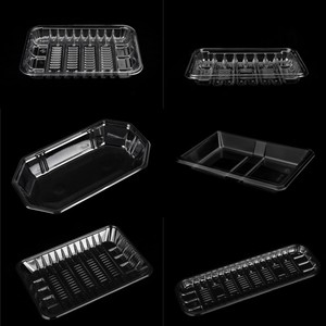 Bandeja transparente de plástico PET ecológica OEM personalizada para frutas, comida, pasteles, verduras, contenedores desechables Biostar Blister Tray - Product Image 4