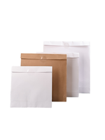 Enveloppes en papier kraft auto-adhésives pour vêtements, cadeaux, documents, pochettes d'expédition réutilisables avec logo personnalisé imprimé