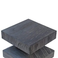 Meubles de salon modernes minimalistes au design unique, tables basses en bois noir pour la maison