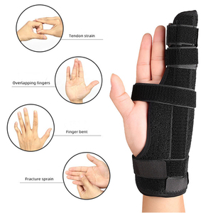 Doigt attelle touche séparateur main poignet formation pouce <span class=keywords><strong>Fracture</strong></span> et stabilisateur course repos nuit immobilisateur orthèse Wrap